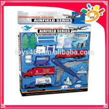 wholesale toys china die-cast airport play set pull back plane
